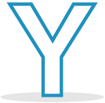 Icon showing the letter Y