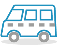 Icon of a patient transport ambulance