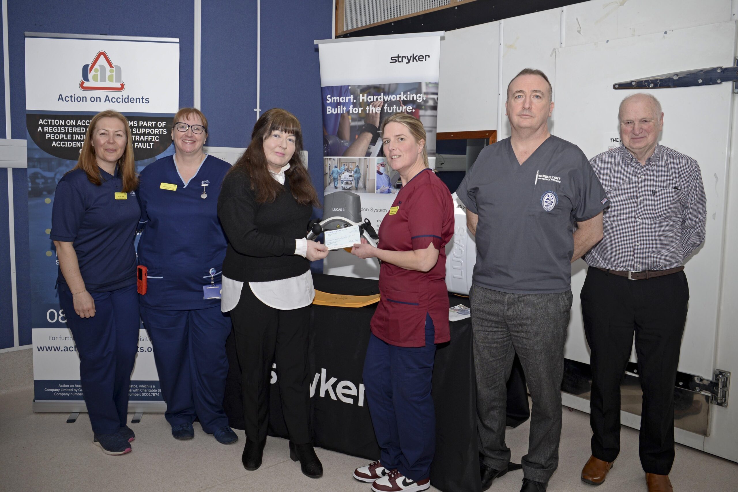 Donation of lifesaving equipment to Glasgow Royal Infirmary Emergency Department