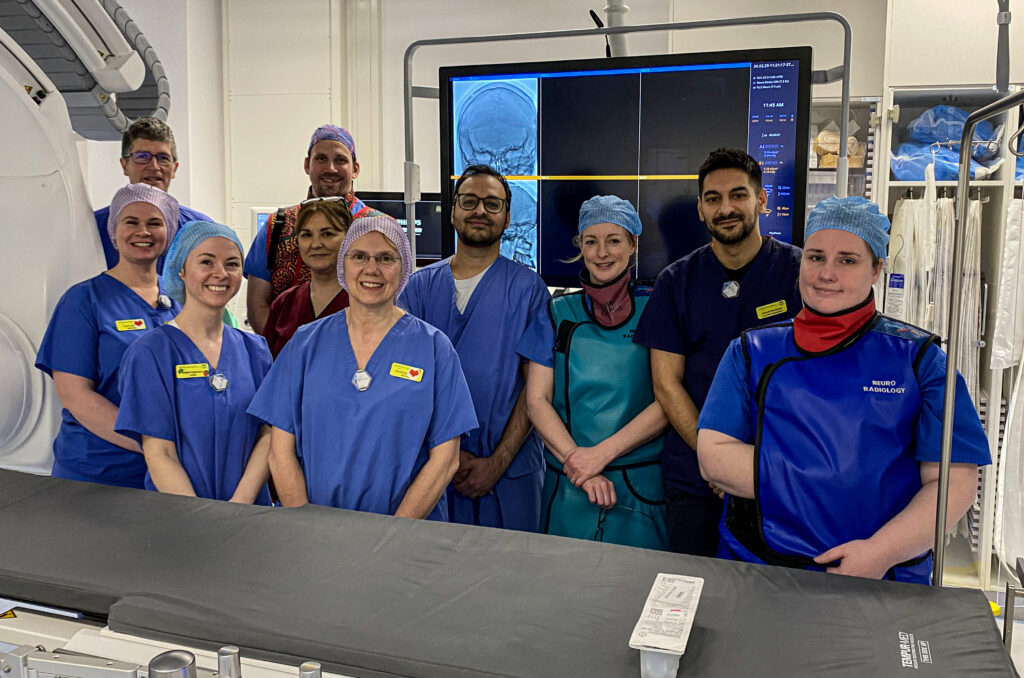 A group of NHSGGC staff who will work in the new Thrombectomy suite.