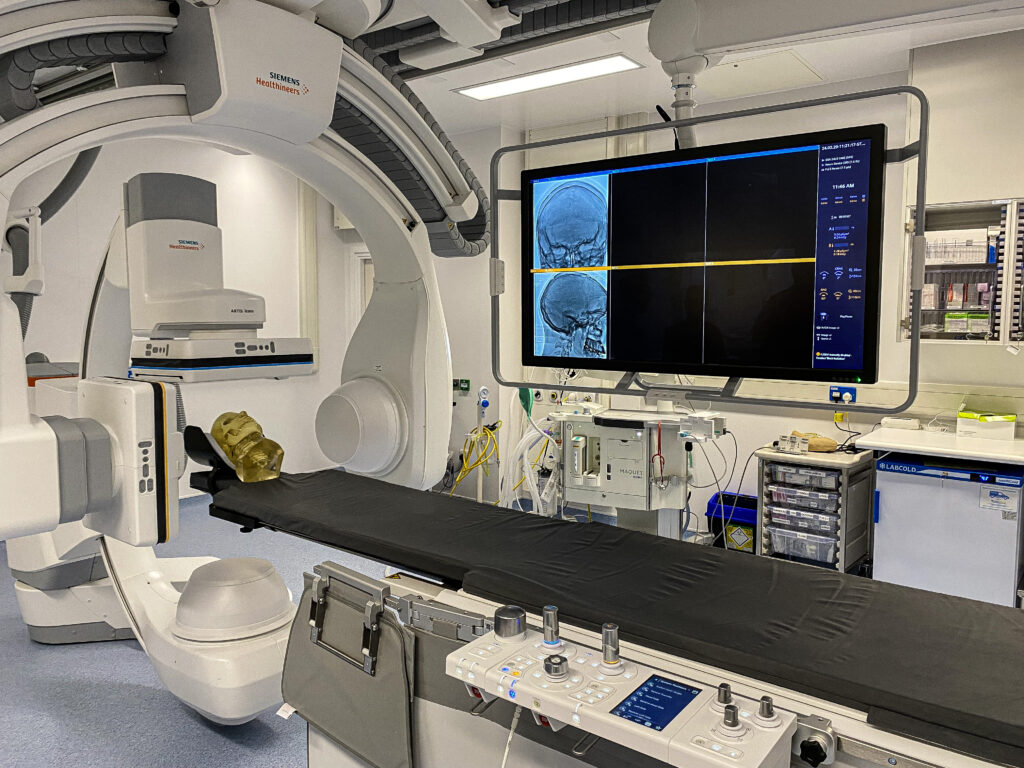 The new Thrombectomy suite - a room filled with technical equipment to carry out the procedure.