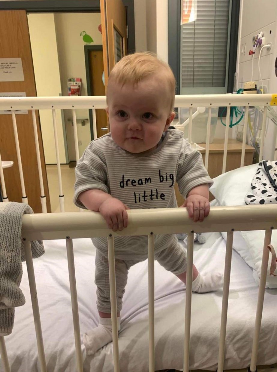 The QEUH’s first baby of 2022 celebrates his ‘Heart-versary’