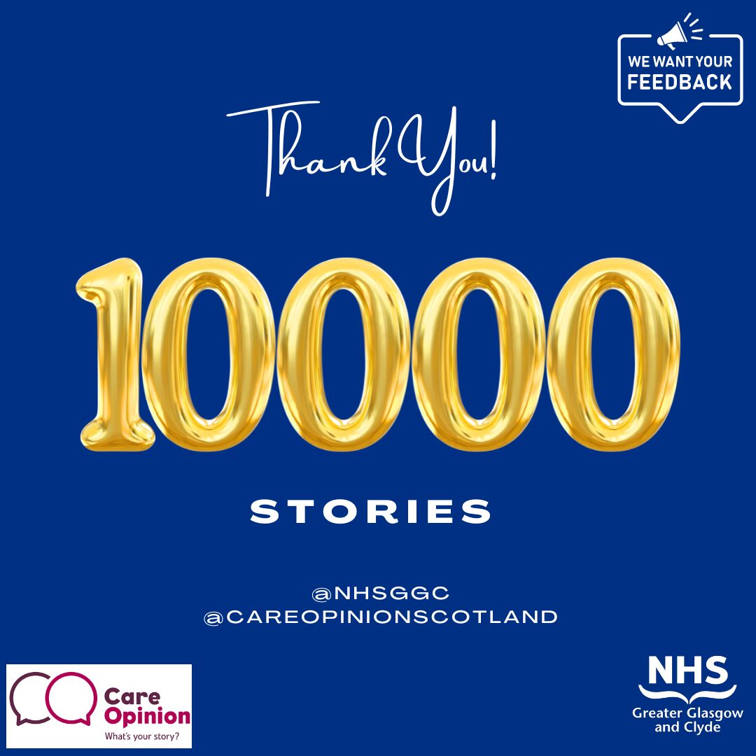 NHSGGC reaches landmark of 10,000 stories on Care Opinion