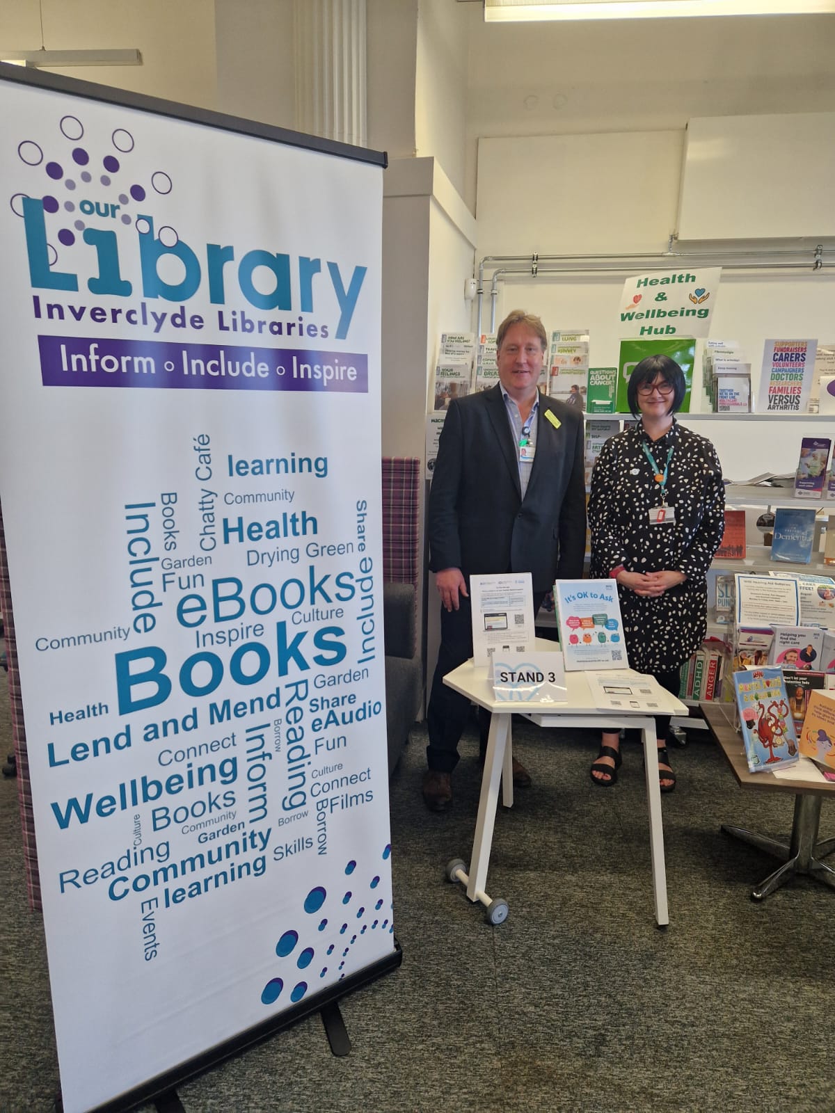 NHSGGC and Inverclyde Council libraries showcase Realistic Medicine in our communities