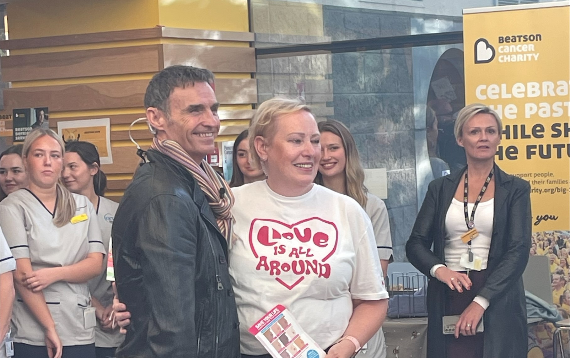 Marti Pellow performs live at the Beatson as part of breast cancer awareness campaign