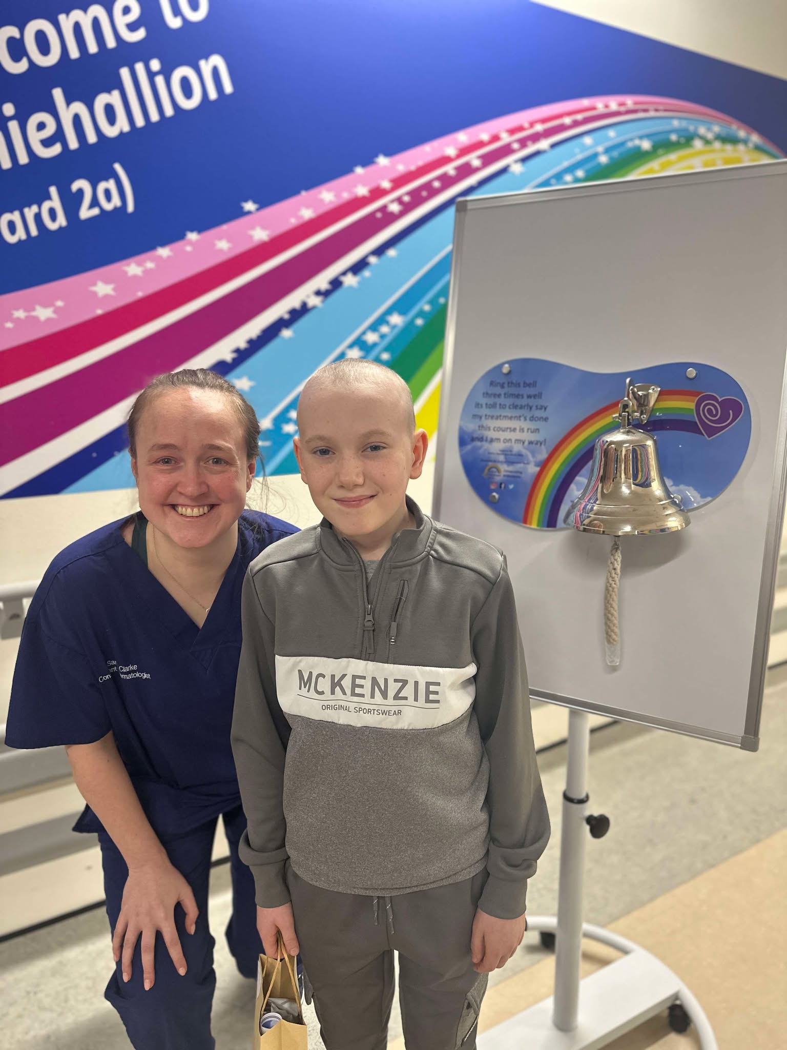 Ringing the bell for International Childhood Cancer Day